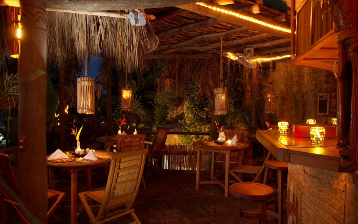 Warm Rustic Restaurant Interior — architecture wallpaper