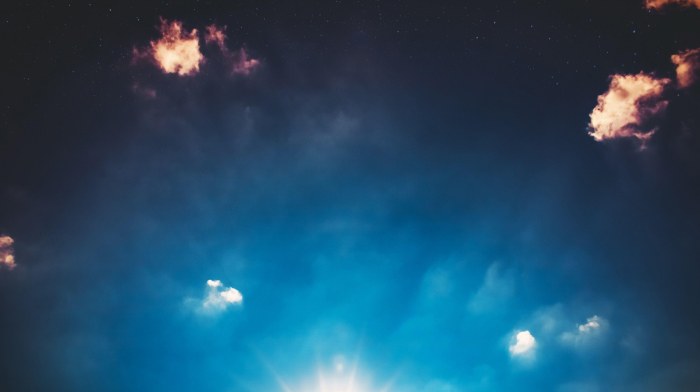 Navy Clouds at Night — City wallpaper