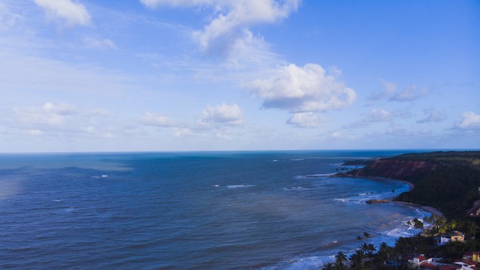 Brazilian Coastline from Above — Ocean & Beach wallpaper